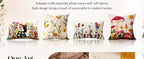 Embroidered Throw Pillow Cover 18x18 Inch - Spring Summer Boho Decorative Pillow Cover with Zipper for Living Room Couch Sofa Bed Aesthetic Design Flower Cluster Cushion Pillowcase