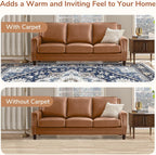 Soft Area Rugs 5x7, 5x7 Washable Rug with Non Slip Backing, 5 x 7 Faux Cashmere Low-Pile Carpet, Navy Blue & Gold