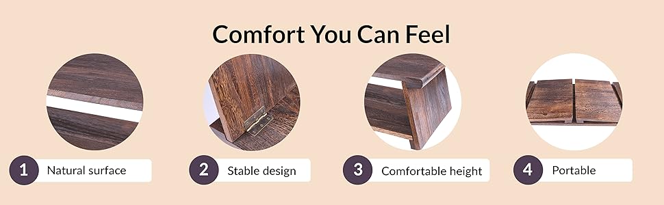 ODOXIA Floor Table for Tea Rituals | Altar Table for Meditation, Mindfulness & More | Low Japanese Floor Platform Chabudai Style | for Sitting On The Floor | Stable Wood Folding Design | Journaling