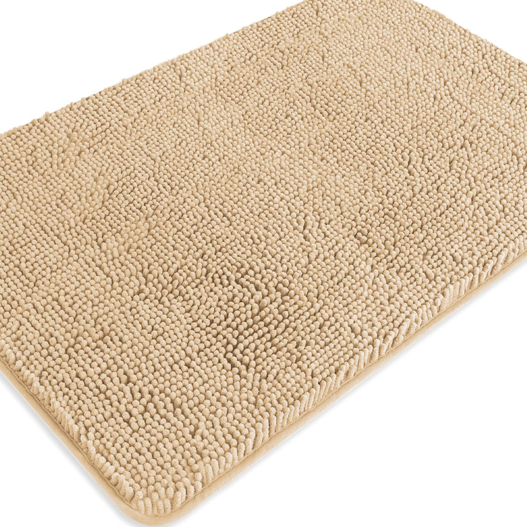 Bathroom Rugs 36 x 60 Inch – Extra Large Bath Mat | Absorbent and Washable Thick Chenille Bath Rugs Non-Slip Runner Rug for Bathroom, Shower, Tub(Gray)