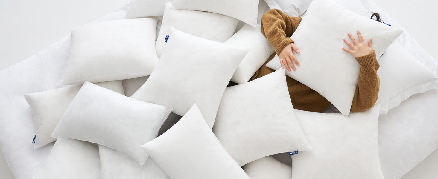 MIULEE Pillow Insert 12x20 Inch, Decorative Rectangle Throw Pillow Insert, Premium Fluffy Pillow Forms Stuffer for Sofa Couch Living Room